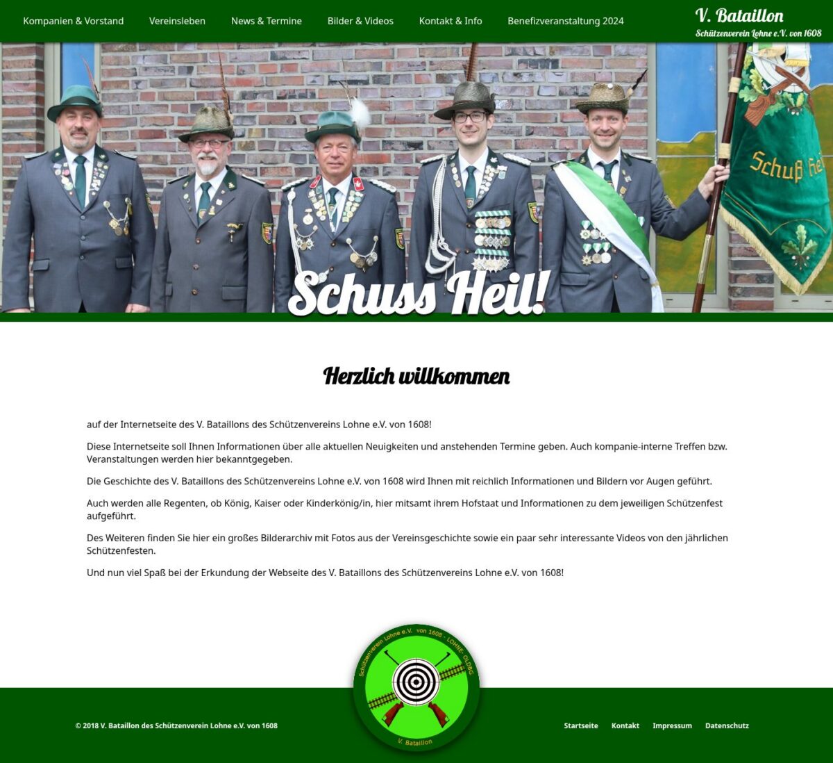 Screenshot von V. Bataillon Schützenverein Lohne auf dem Desktop